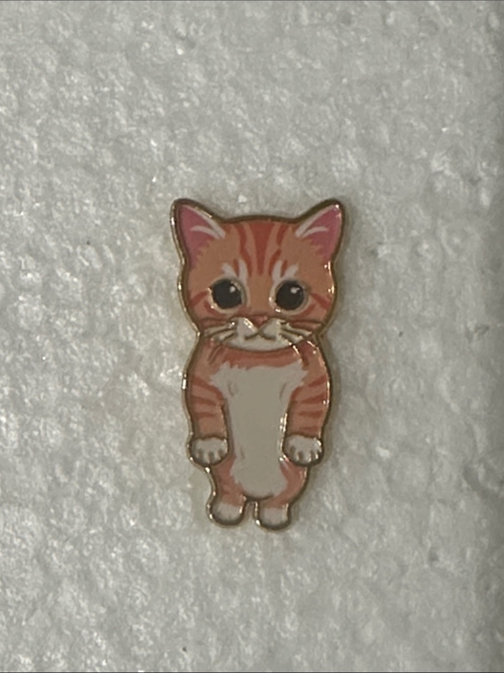 Cute Orange Tabby Cat Enamel Pin - Pet Lover Accessory